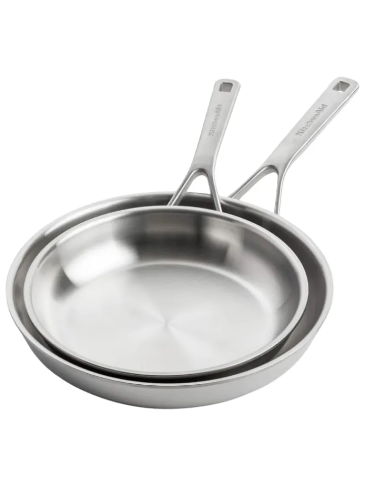 KitchenAid Kochgeschirr<Pfannen-Set Multiply (CC004916-001) 24+28cm Set in silber