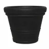 Siena Garden Pflanzen & Zubehör<Pflanzgefäß Amalia 35, Ø 35x28 cm in Schwarz/Granit in Schwarz/Granit