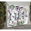 Tierra Bella Wohndecken & Plaids<Picknickdecke "Frida Flowers" in Weiß/ Bunt - (L)170 x (B)140 cm
