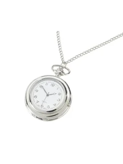 Maximex Technik|Pflege & Gesundheit<Pillendose-Taschenuhr in Silber - (L)84,5 cm