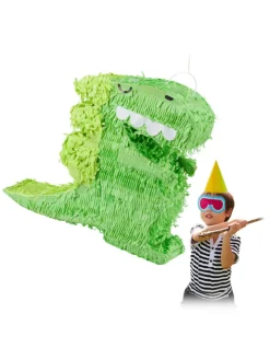 relaxdays Partyzubehör & -Dekoration<Pinata Dino in Grün