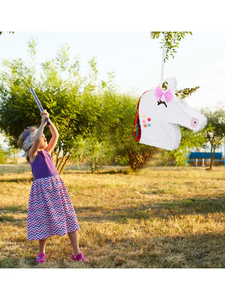 relaxdays Partyzubehör & -Dekoration<Pinata Einhorn in Weiß