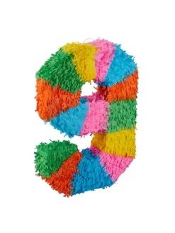 relaxdays Partyzubehör & -Dekoration<Pinata Zahl 9 in Bunt