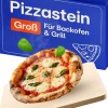 Praknu Grillen<Pizzastein eckig für Backofen und Grill - Für knusprigen Boden -