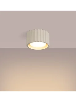 Nice Lamps Decken- & Hängeleuchten<Plafond ZORA 1 beige H 6 cm