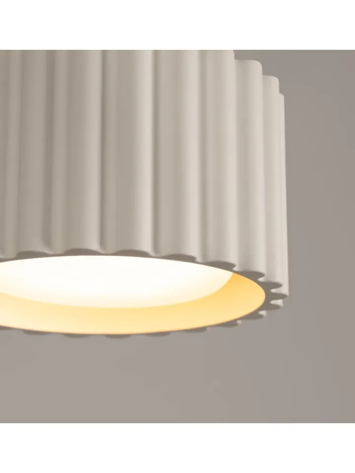 Nice Lamps Decken- & Hängeleuchten<Plafond ZORA 1 beige H 6 cm