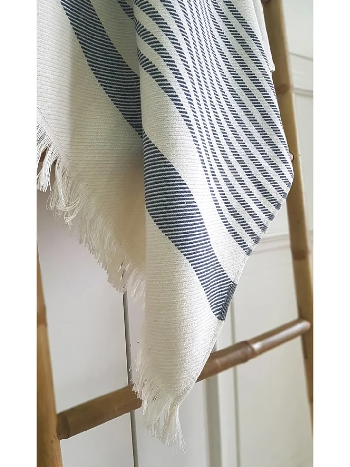 Framsohn Wohndecken & Plaids<Plaid "Boho Living - Streifen" in Anthrazit/ Weiß