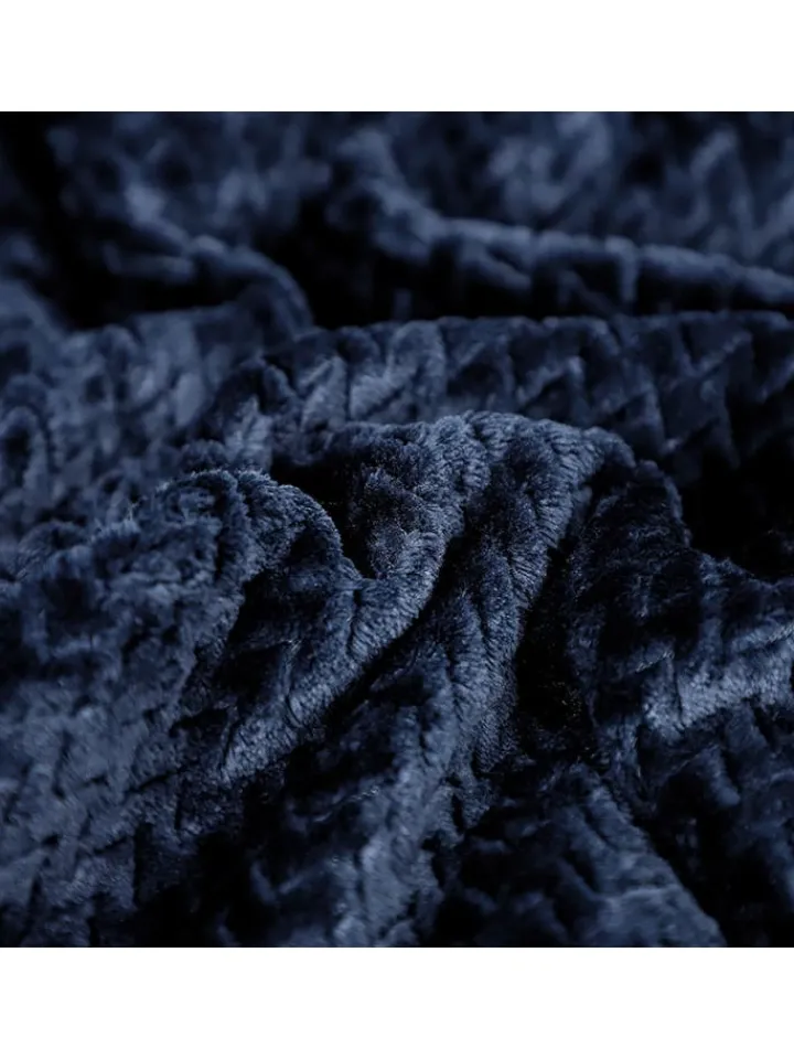 ESPRIT Wohndecken & Plaids<Plaid "Comfy" in Dunkelblau