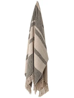 Bloomingville Wohndecken & Plaids<Plaid "Fidan" in Grün/ Beige - (L)160 x (B)130 cm