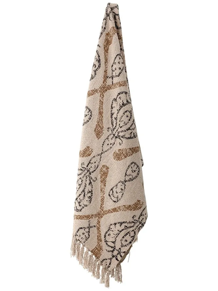 Bloomingville Wohndecken & Plaids<Plaid "Freddy" in Beige - (L)160 x (B)130 cm