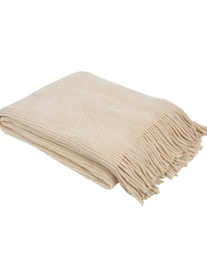 THE HOME DECO FACTORY Wohndecken & Plaids<Plaid in Beige - (L)150 x (B)120 cm