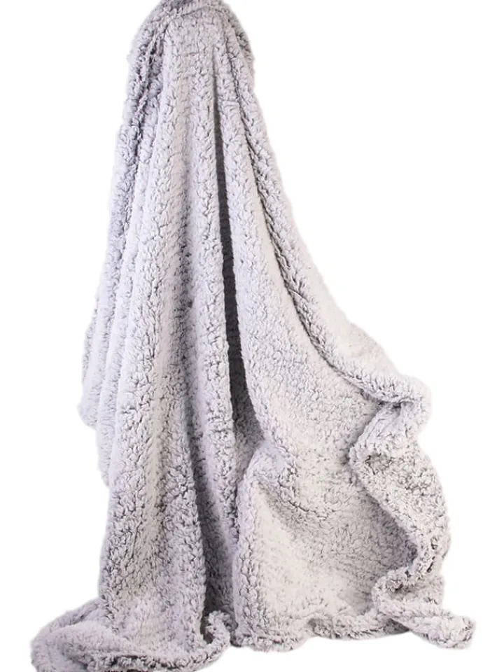 THE HOME DECO FACTORY Wohndecken & Plaids<Plaid in Grau - (L)150 x (B)120 cm