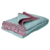 Rice Wohndecken & Plaids<Plaid in Mint/ Lila - (L)200 x (B)140 cm