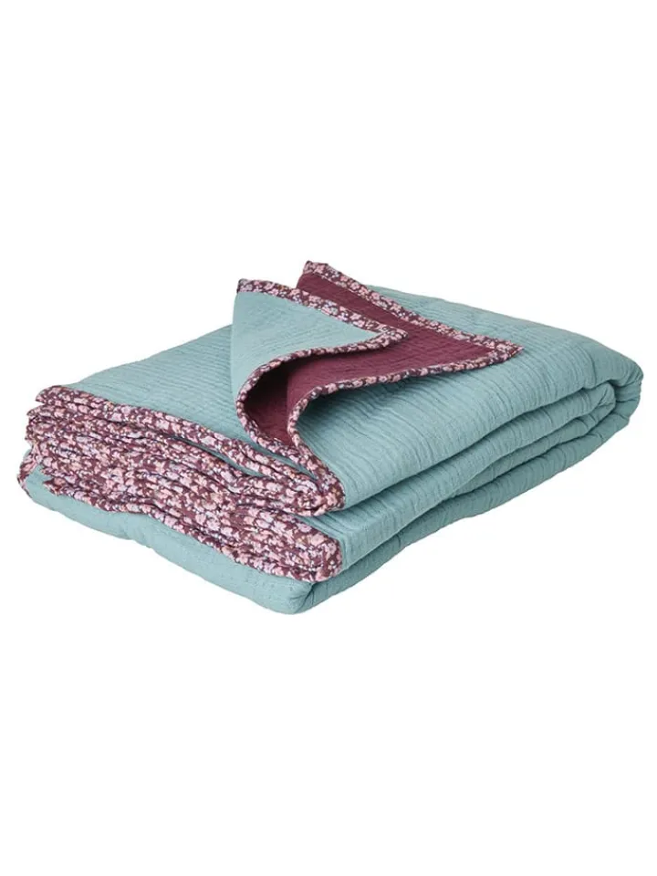 Rice Wohndecken & Plaids<Plaid in Mint/ Lila - (L)200 x (B)140 cm
