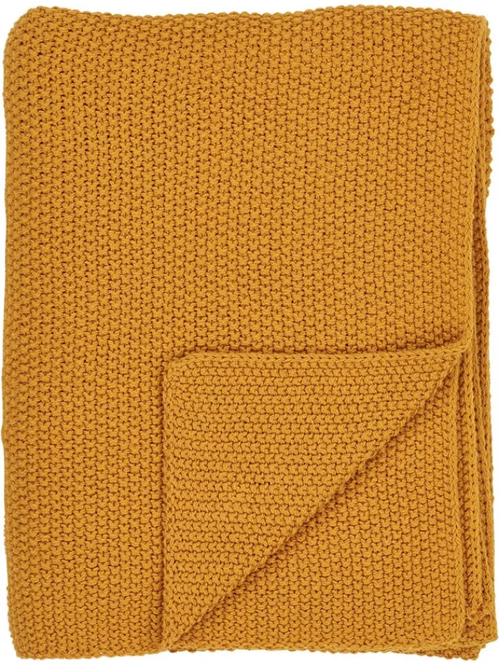 House Nordic Wohndecken & Plaids<Plaid in Senf- (L)170 x (B)130 cm