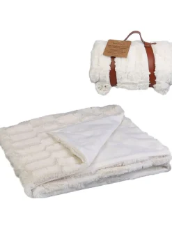 THE HOME DECO FACTORY Wohndecken & Plaids<Plaid in Weiß - (L)150 x (B)120