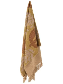 Bloomingville Wohndecken & Plaids<Plaid "Lark" in Beige/ Gelb - (L)160 x (B)130 cm