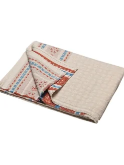 David Fussenegger Wohndecken & Plaids<Plaid "Lino - Nordische Bordüre" in Beige/ Rot/ Hellblau