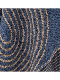 Bloomingville Wohndecken & Plaids<Plaid "Tiffanie" in Blau/ Braun - (L)160 x (B)130 cm