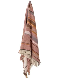 Bloomingville Wohndecken & Plaids<Plaid "Toscana" in Creme/ Rosa - (L)160 x (B)130 cm