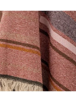 Bloomingville Wohndecken & Plaids<Plaid "Toscana" in Creme/ Rosa - (L)160 x (B)130 cm