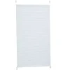 relaxdays Gardinen, Jalousien & Rollos<Plissee in Weiß - (L)130 x (B)60 cm