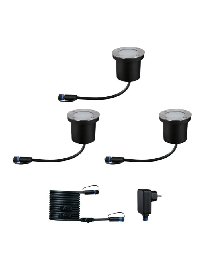 paulmann Außenleuchten<Plug & Shine LED Bodeneinbauleuchte Floor Basisset insektenfreundlich