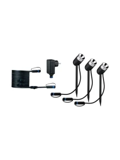 paulmann Außenleuchten<Plug & Shine LED Gartenstrahler Pike Basisset