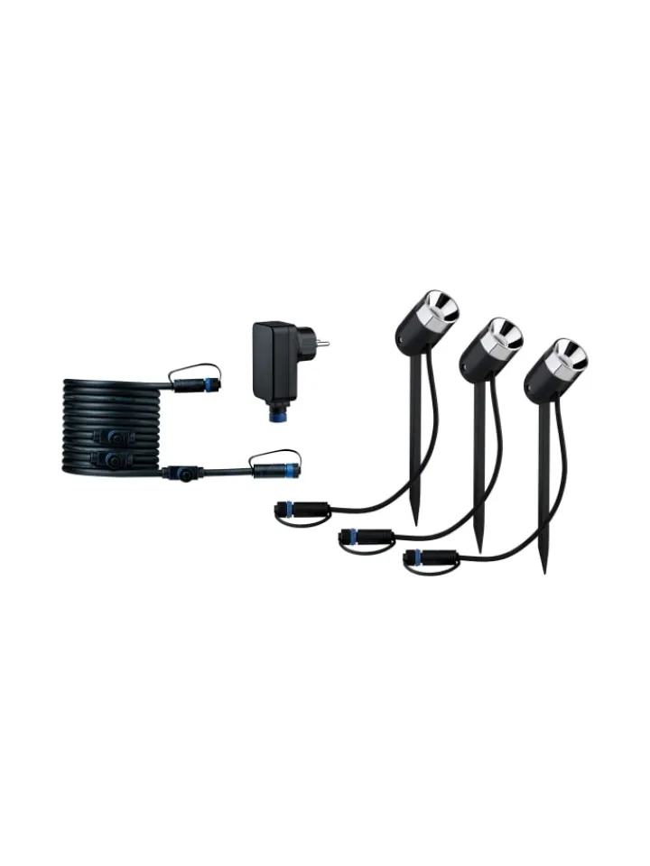 paulmann Außenleuchten<Plug & Shine LED Gartenstrahler Pike Basisset