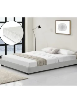 Corium Betten & Matratzen<Polsterbett Solingen in Weiß (B)140cm