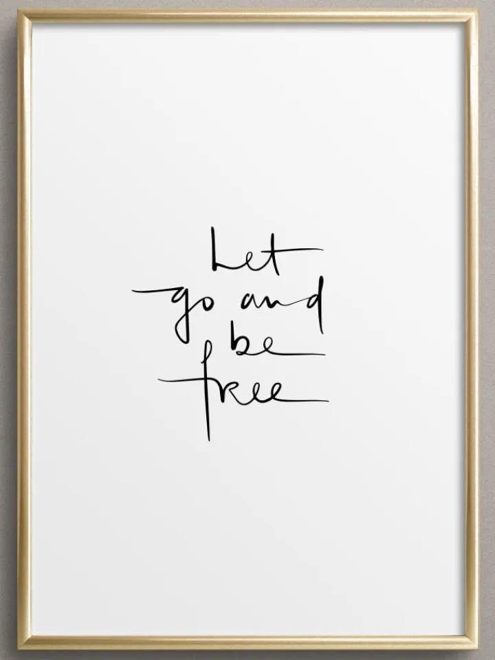 Tales by Jen Wanddekoration<Poster / Kunstdruck "Let go and be free" I Ohne Rahmen