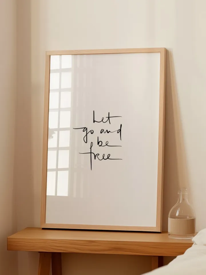 Tales by Jen Wanddekoration<Poster / Kunstdruck "Let go and be free" I Ohne Rahmen