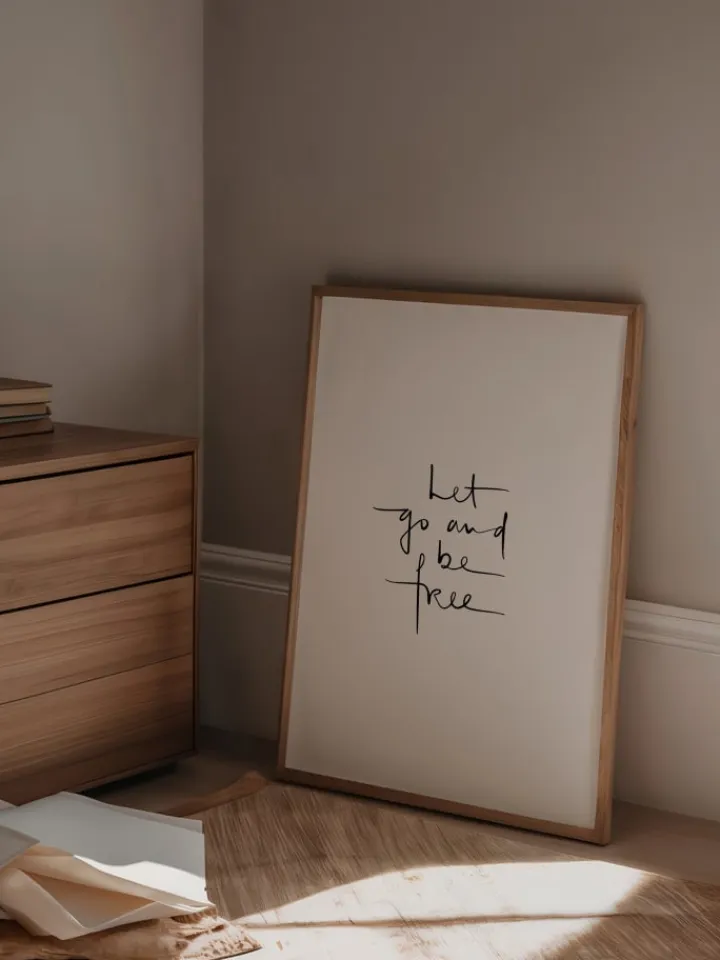 Tales by Jen Wanddekoration<Poster / Kunstdruck "Let go and be free" I Ohne Rahmen