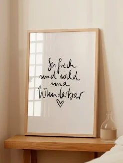 Tales by Jen Wanddekoration<Poster / Kunstdruck "Sei frech und wild und wunderbar" I Ohne Rahmen