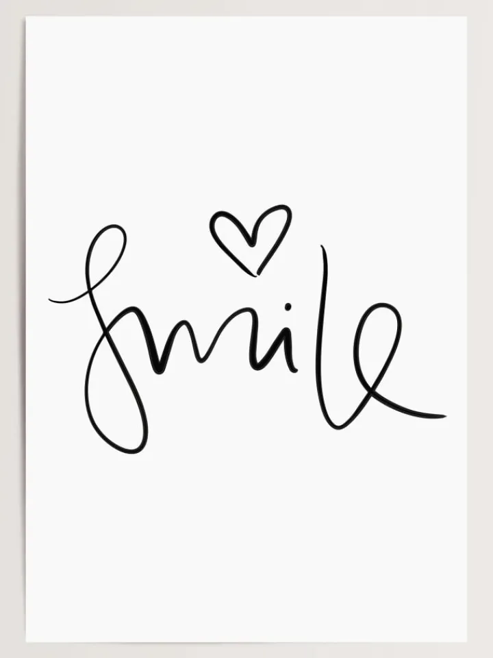 Tales by Jen Wanddekoration<Poster / Kunstdruck "Smile" I Ohne Rahmen