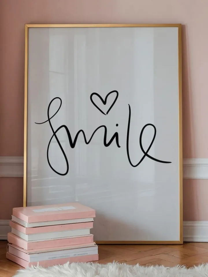 Tales by Jen Wanddekoration<Poster / Kunstdruck "Smile" I Ohne Rahmen