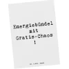 Mr. & Mrs. Panda Partyzubehör & -Dekoration<Postkarte Kinder Energiebündel mit Spruch in Weiß