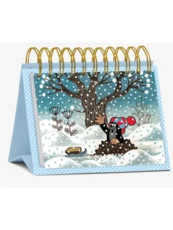 Korsch Adventskalender<Postkarten-Adventskalender "24 Tage im Advent mit dem kleinen Maulwurf"