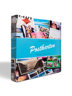 Leuchtturm Büro- & Schulbedarf<Postkartenalbum in Blau/ Bunt - (L)37,5 x (B)34,3 cm