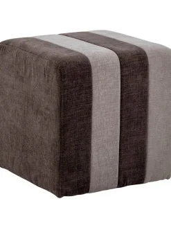 Bloomingville Sitzmöbel<Pouf "Flint" in Braun - (B)45 x (H)45 cm