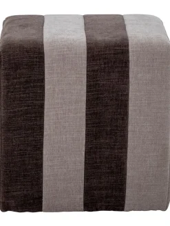 Bloomingville Sitzmöbel<Pouf "Flint" in Braun - (B)45 x (H)45 cm