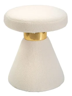 Mauro Ferretti Sitzmöbel<Pouf "Iceland" in Creme - (H)51 x Ø 42 cm