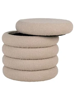 House Nordic Sitzmöbel<Pouf in Beige - (B)44 x (H)44 cm