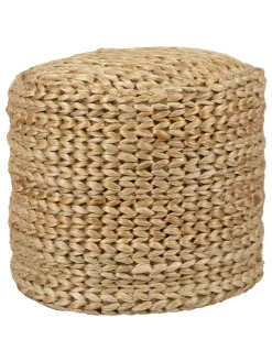 Mars & More Sitzmöbel<Pouf in Hellbraun - (H)49 x Ø 40 cm