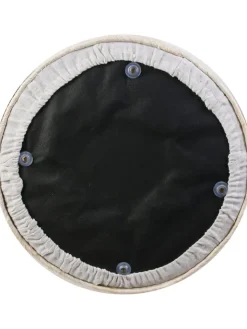 Ethnical Life Sitzmöbel<Pouf in Hellbraun/ Creme - (H)41 x Ø 35,5 cm
