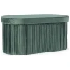 Bizzotto Sitzmöbel<Pouf "Jocelyn" in Grün - (B)76 x (H)38 x (T)38 cm