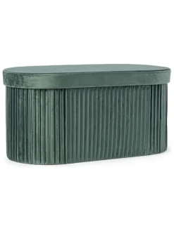 Bizzotto Sitzmöbel<Pouf "Jocelyn" in Grün - (B)76 x (H)38 x (T)38 cm