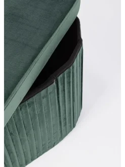 Bizzotto Sitzmöbel<Pouf "Jocelyn" in Grün - (B)76 x (H)38 x (T)38 cm