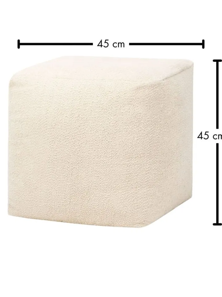 FYNCH-HATTON Sitzmöbel<Pouf "Lakeisha" in Beige - (B)45 x (H)45 cm