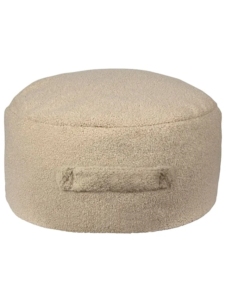 The Wild Hug Kindermöbel|Sitzmöbel<Pouf "Panda" in Beige - (H)20 x Ø 50 cm
